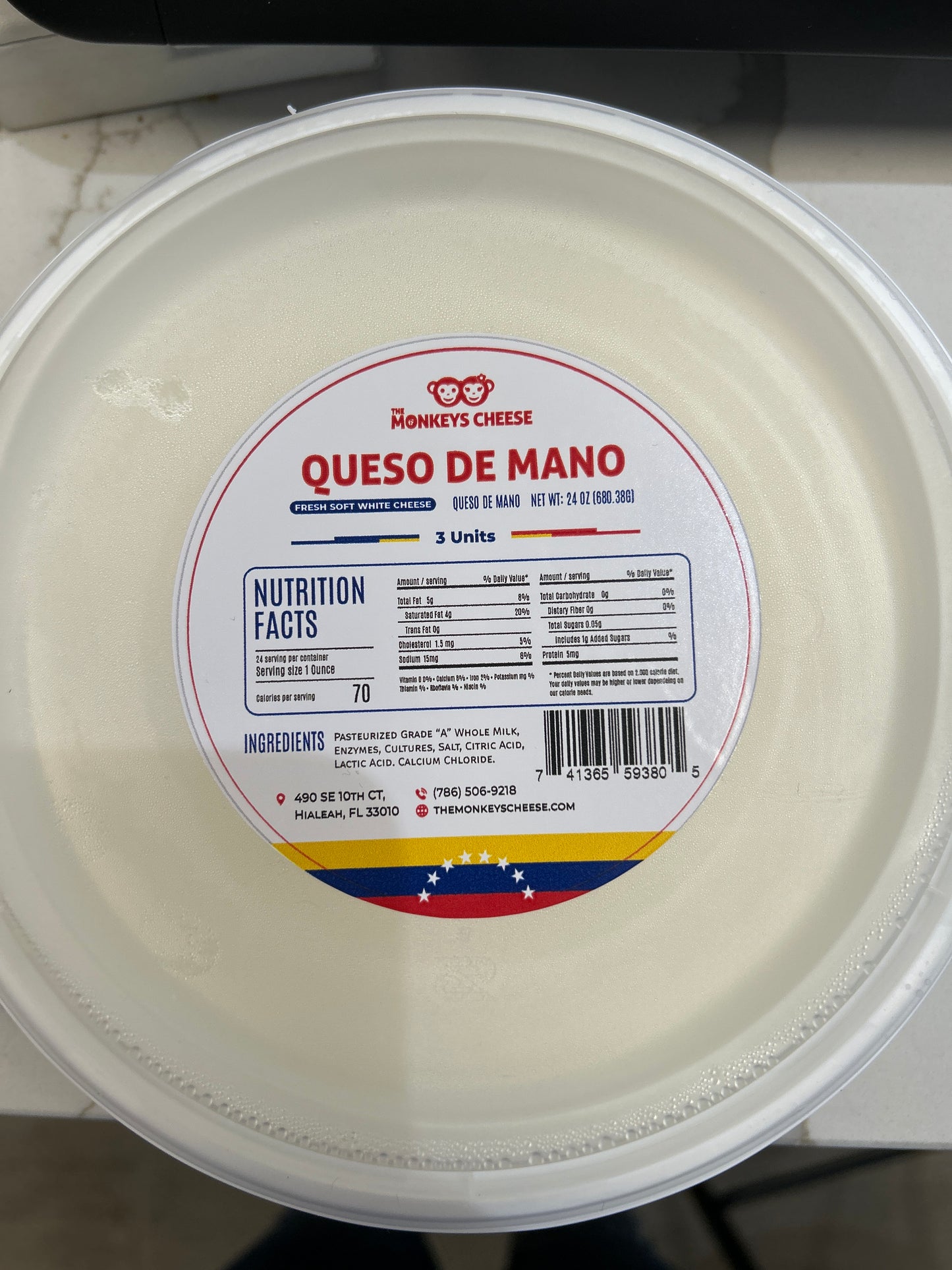 Monkeys Queso de Mano 24 oz