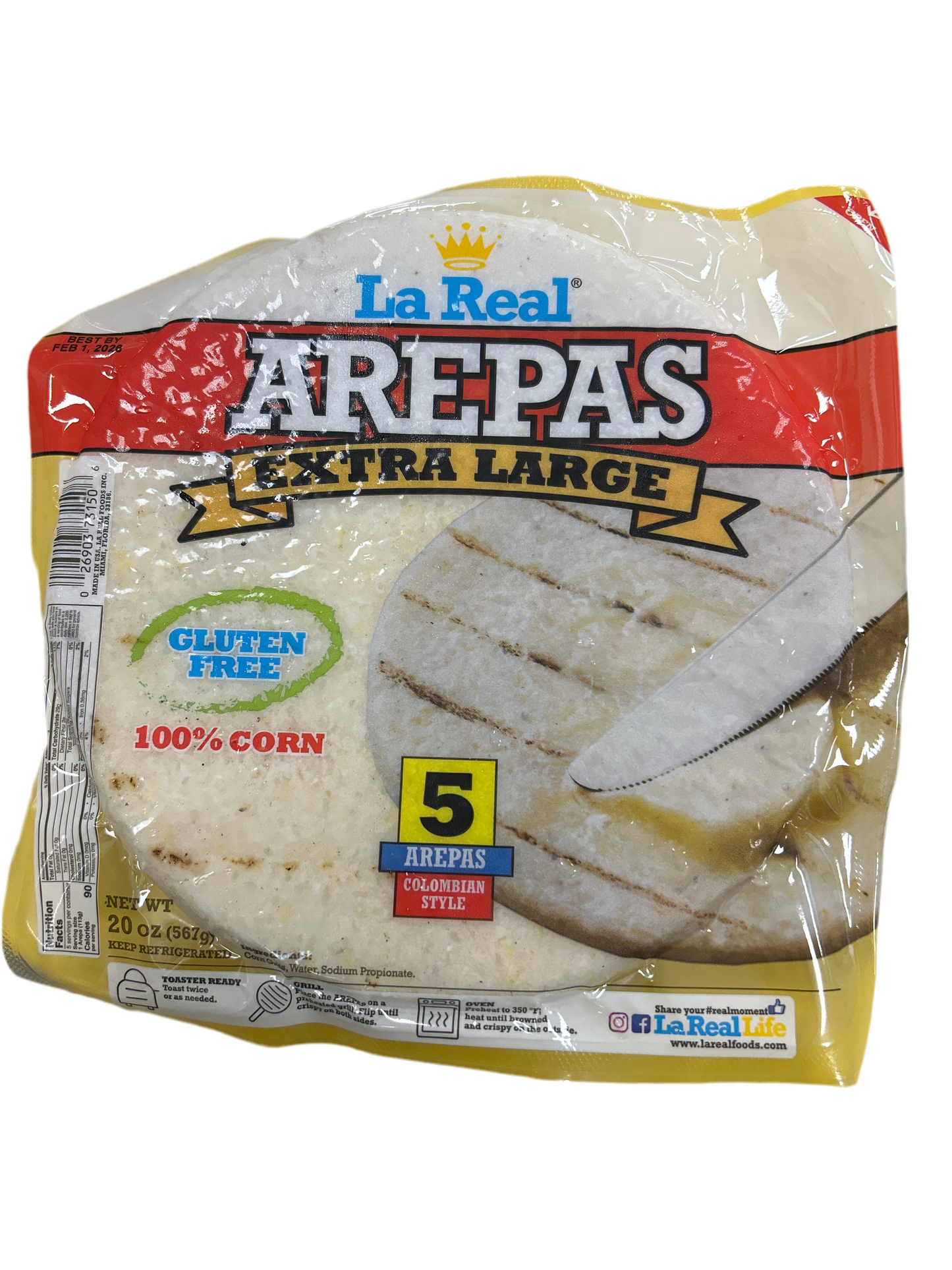 Arepas la real Extra Large