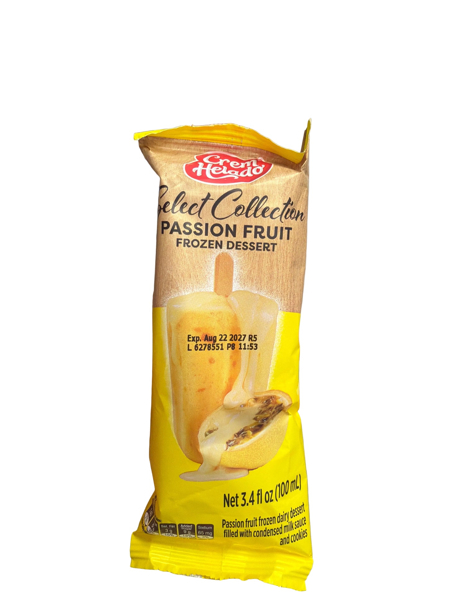 Crem Helado Passion fruit 100ml