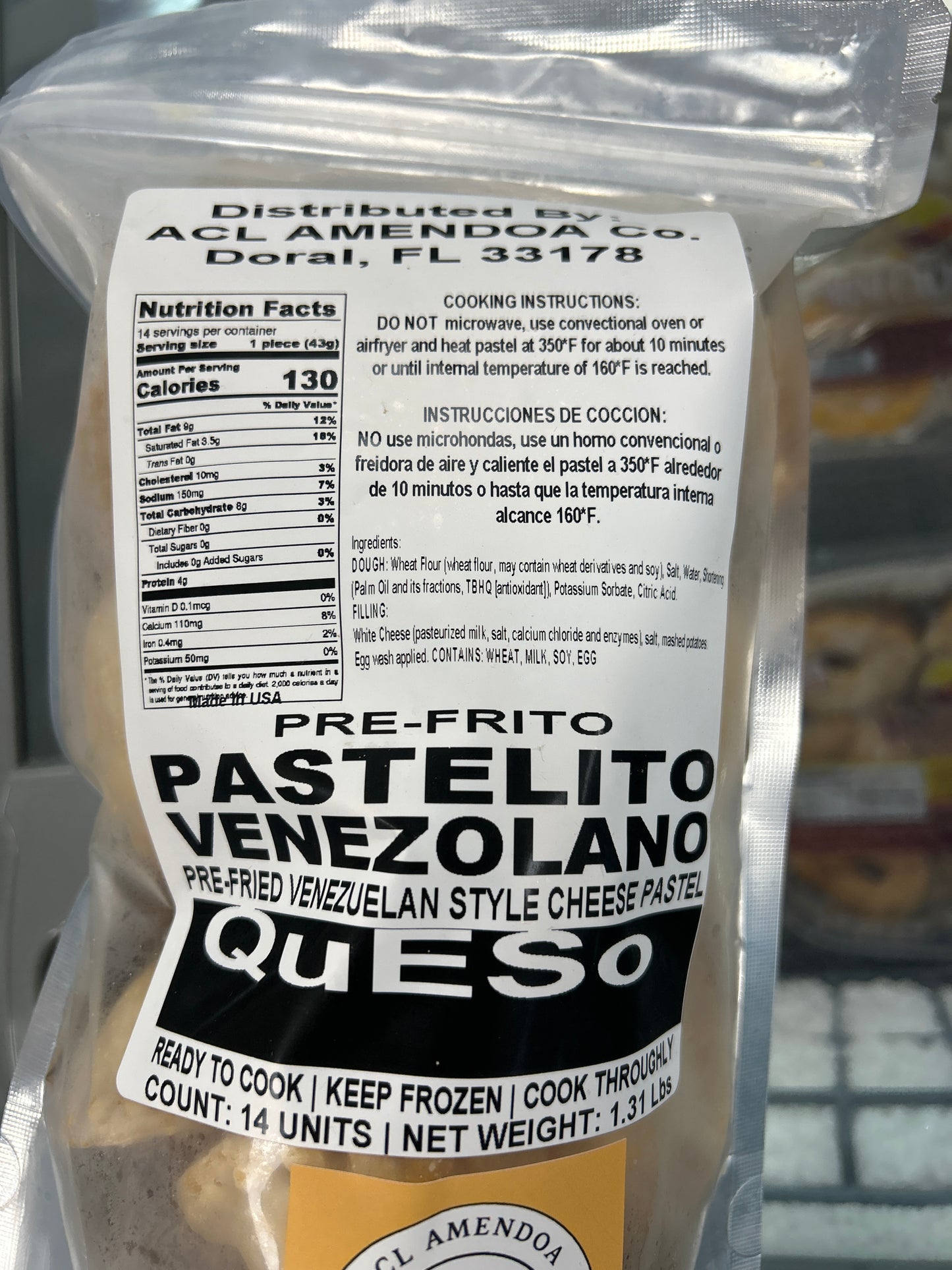 ACL Amendoa Pastelito Queso 14 units