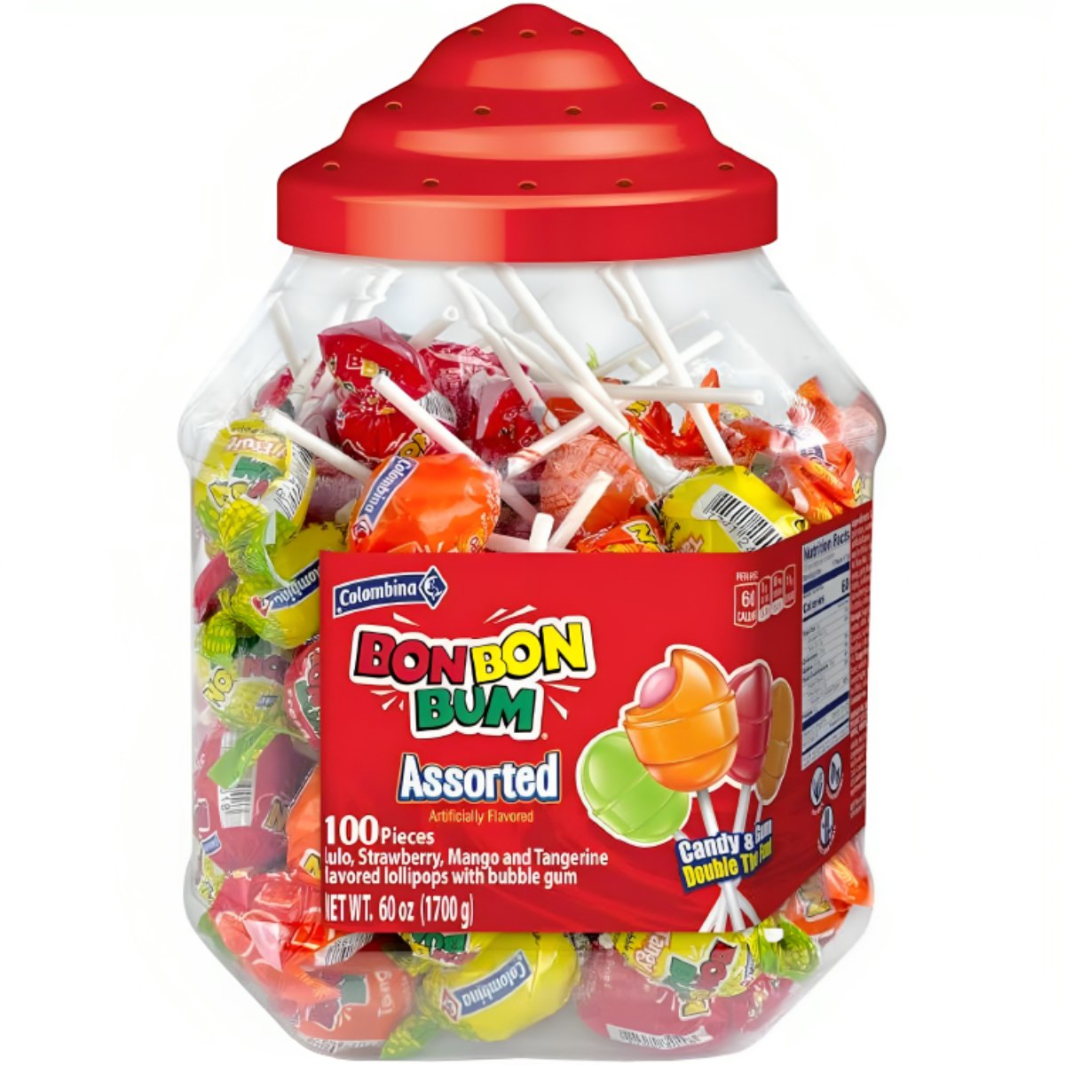 Bon Bon Bum Assorted - 100 Unidades - Sabores Market
