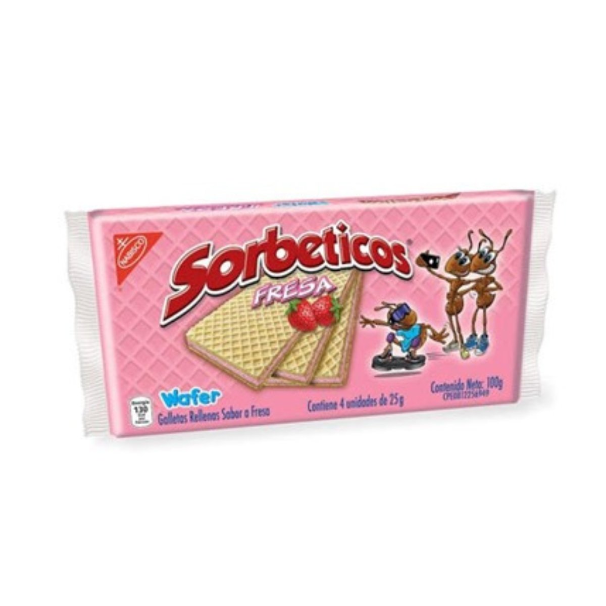Sorbeticos Fresa Pack - 4 Unidades - Sabores Market