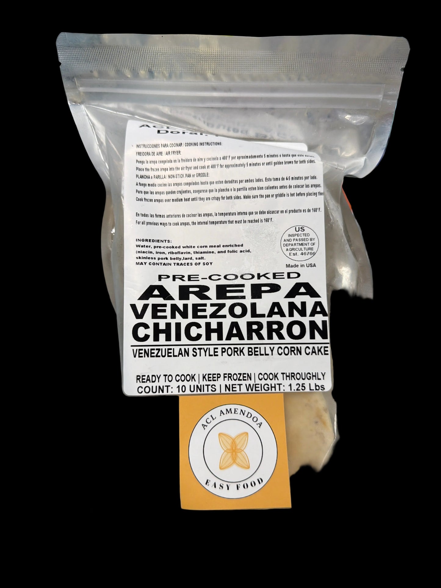 ACL Almendoa Arepa de chicharrón 10 und