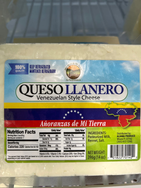 Añoranzas queso llanero 14 oz