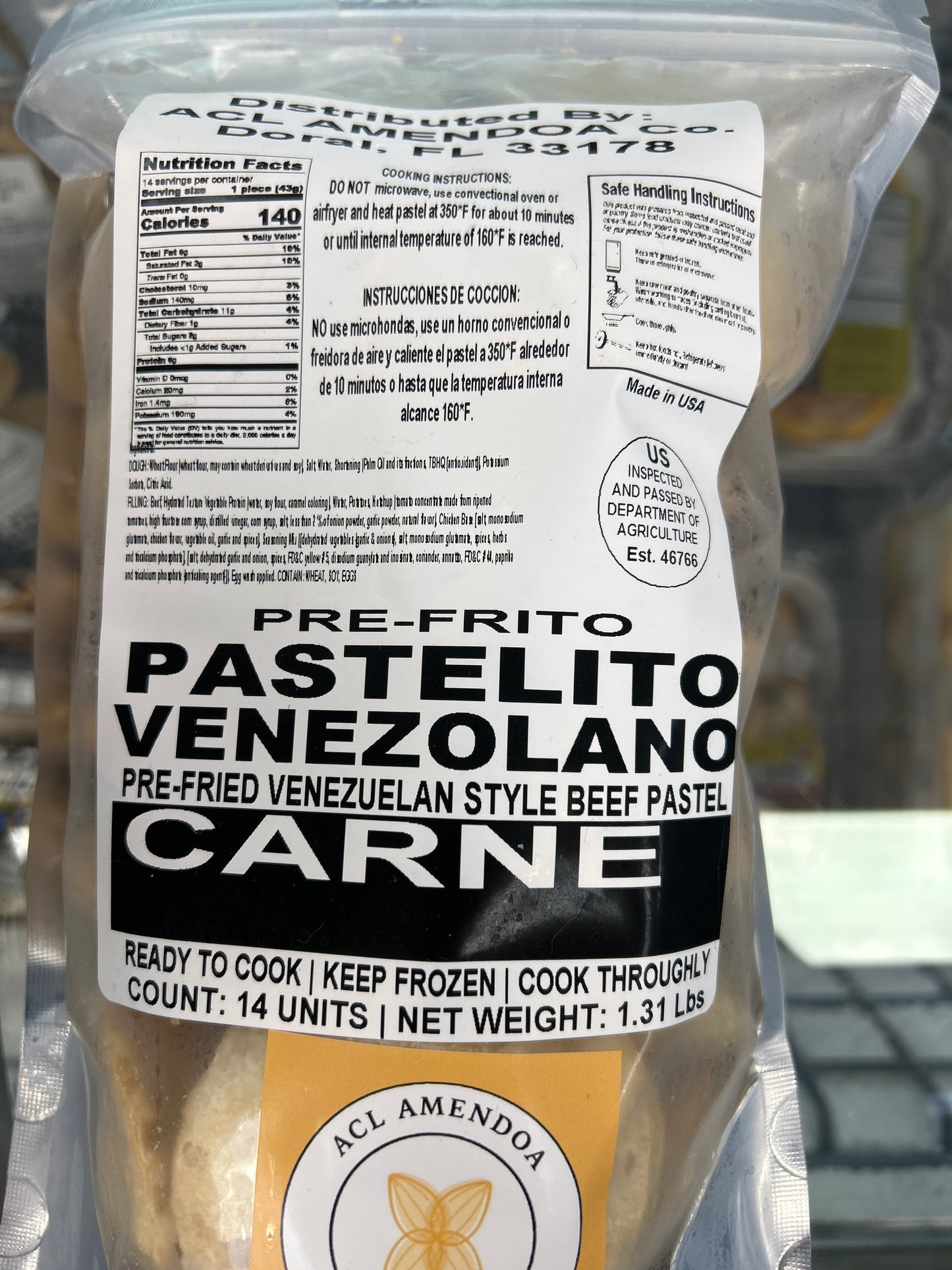 ACL Amendoa Pastelito Carne 14 units