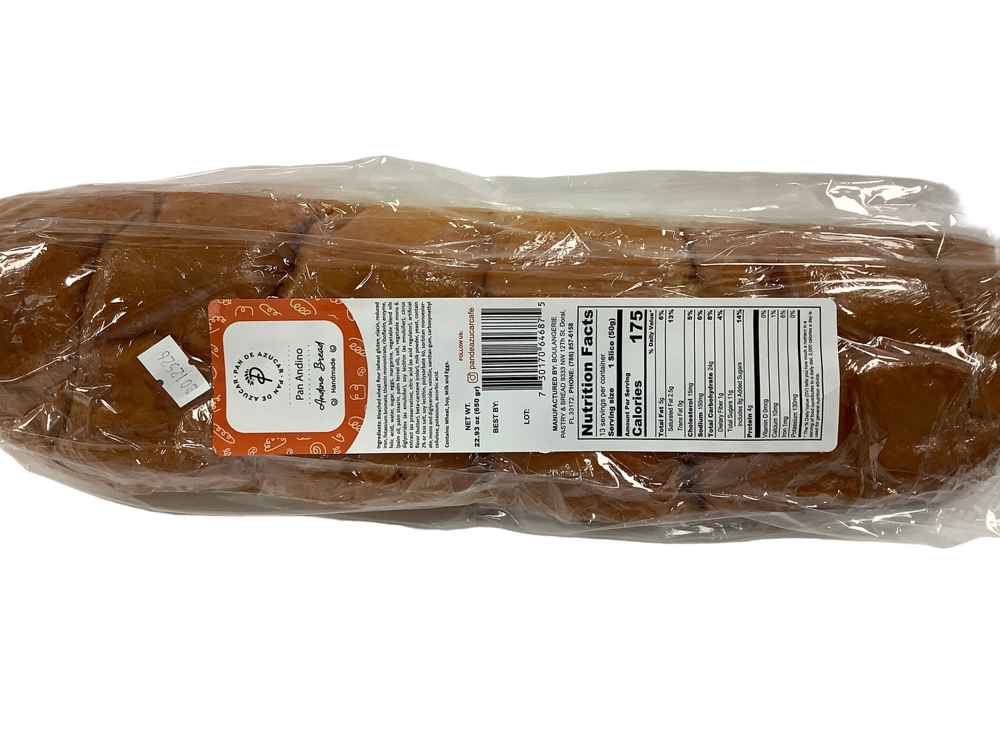Pan De azúcar Pan Andino 650g