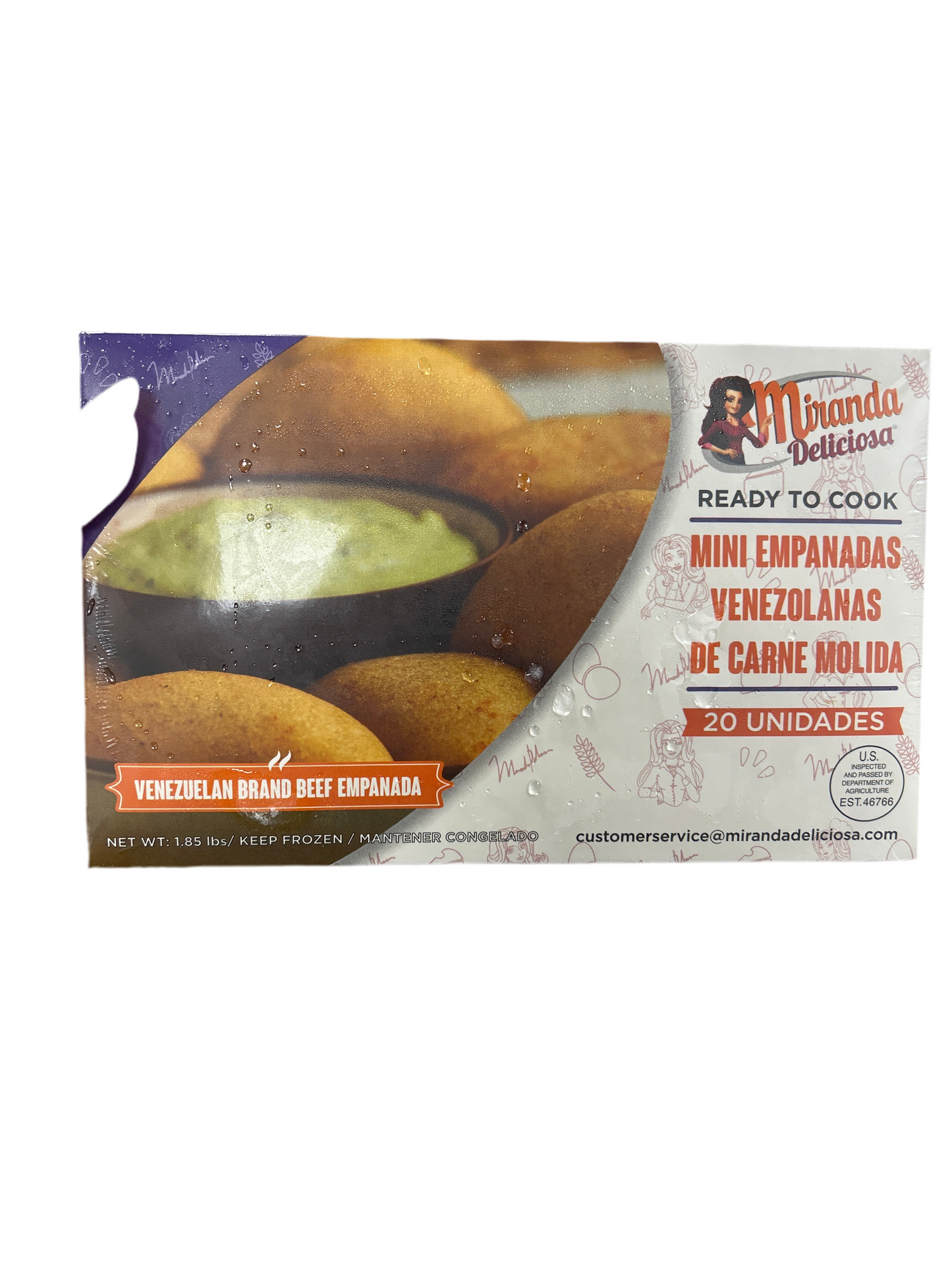 Miranda mini empanadas carne 20 und