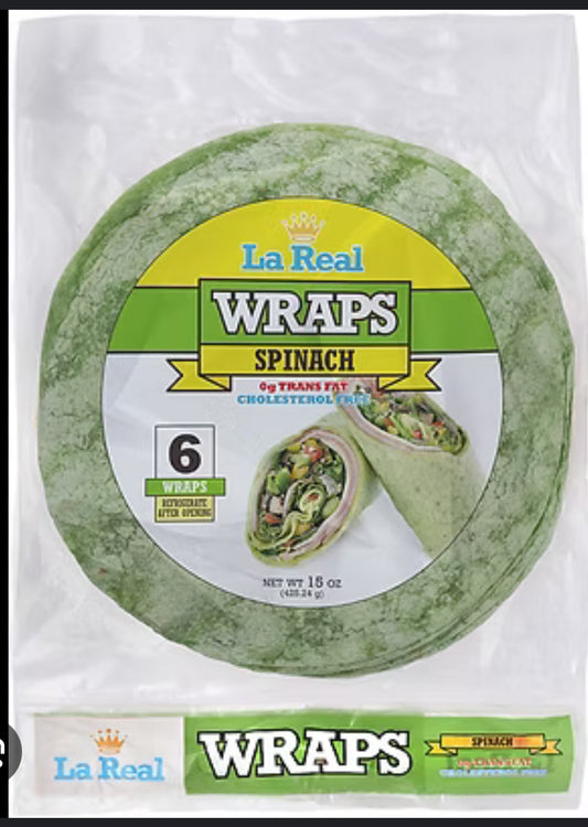 Wraps Spinach 6 und 15 oz