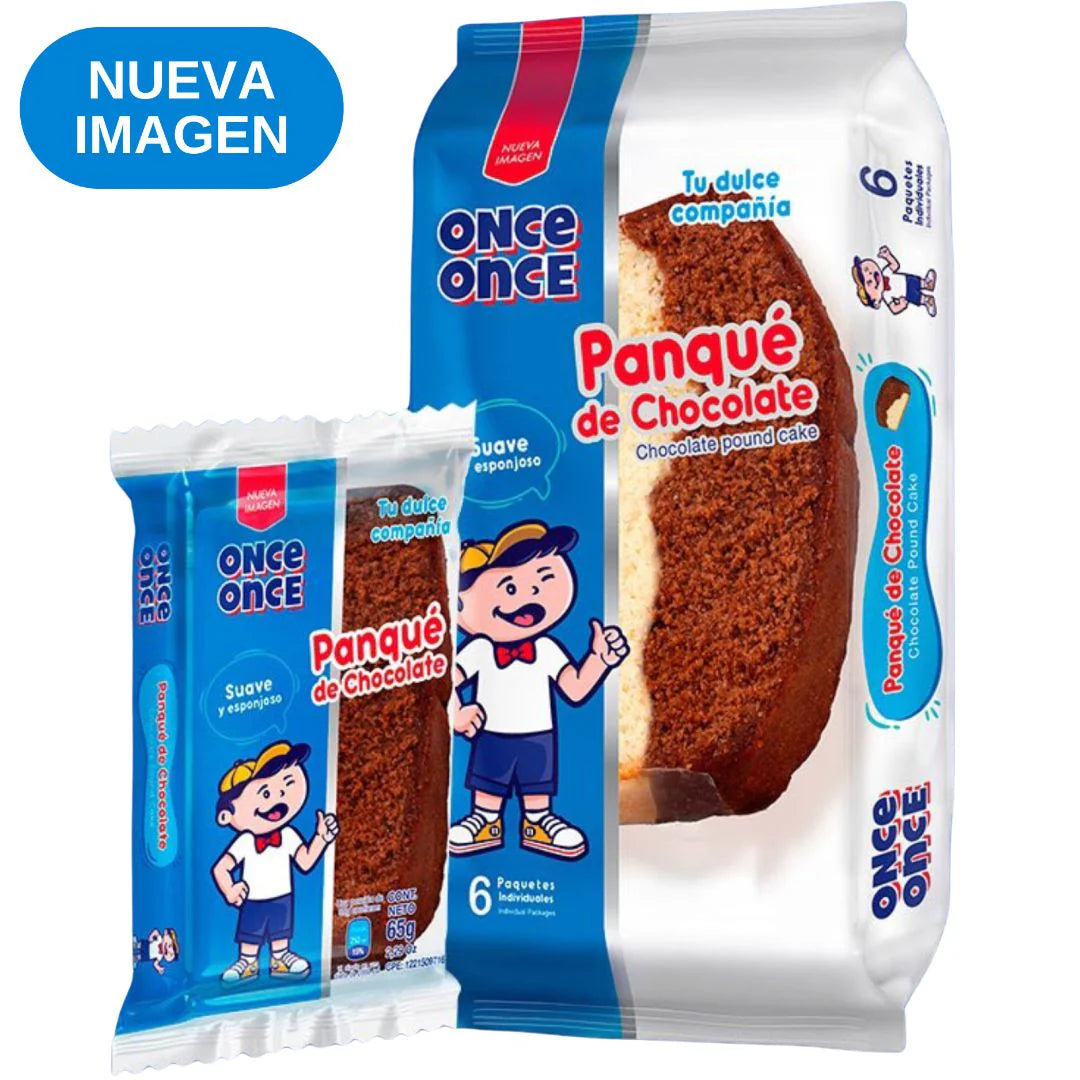 Panque Once Once Chocolate Pack - 6 Unidades