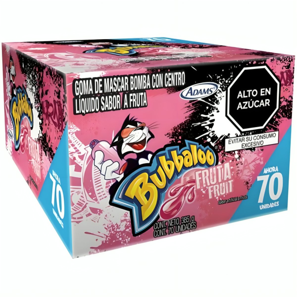 Bubbaloo Fruta - 70 Unidades - Sabores Market