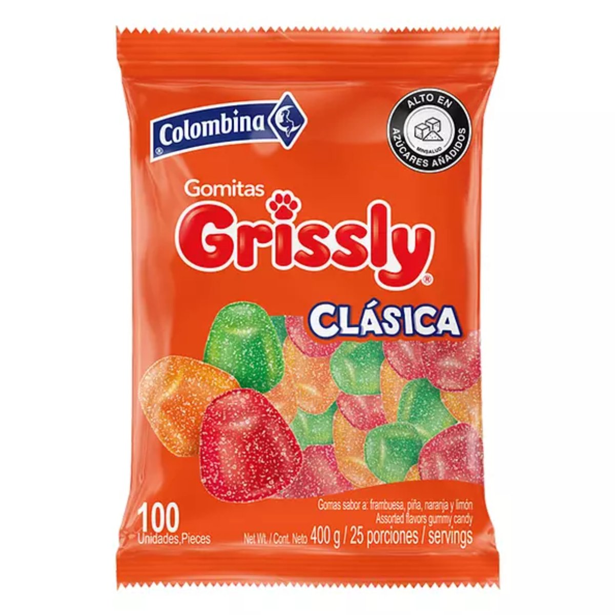Gomitas Grissly Clasica - 100 Unidades - Sabores Market