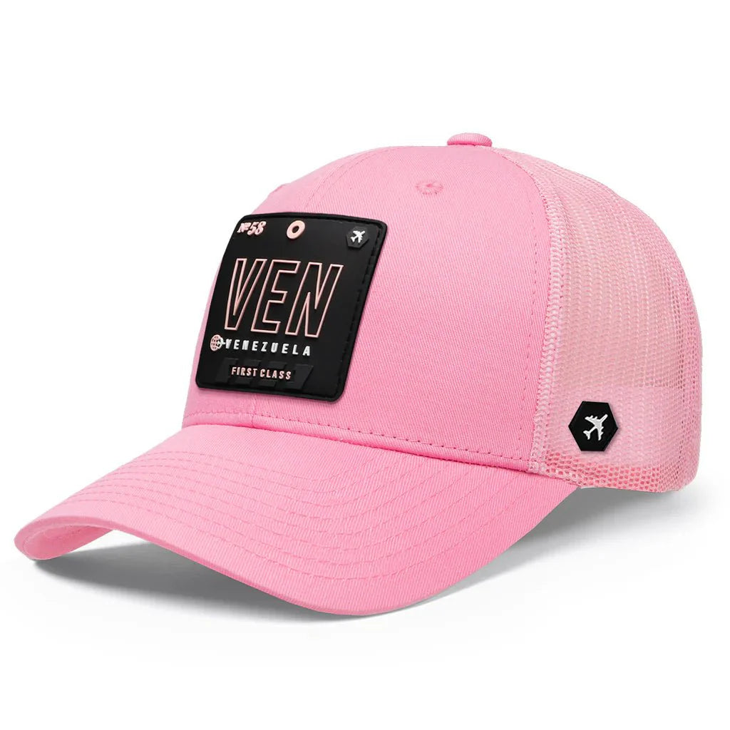 VEN - Venezuela Trucker Hat Blush - Sabores Market